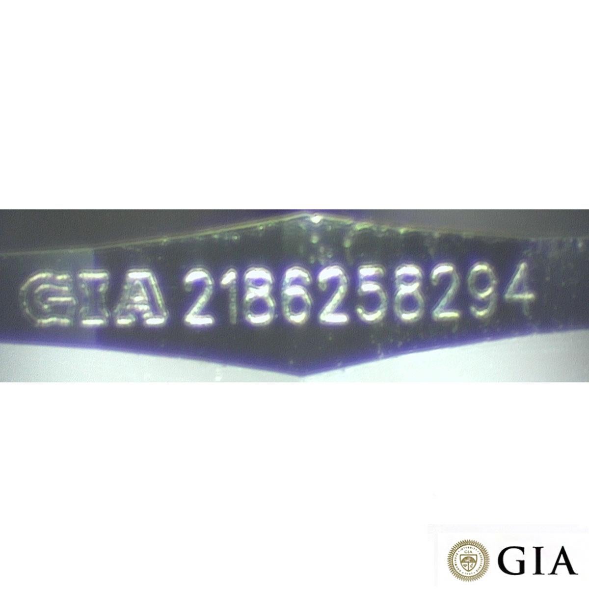 Women's GIA Certified White Gold Round Brilliant Cut Diamond Ring 1.23ct H/VS1 XXX For Sale