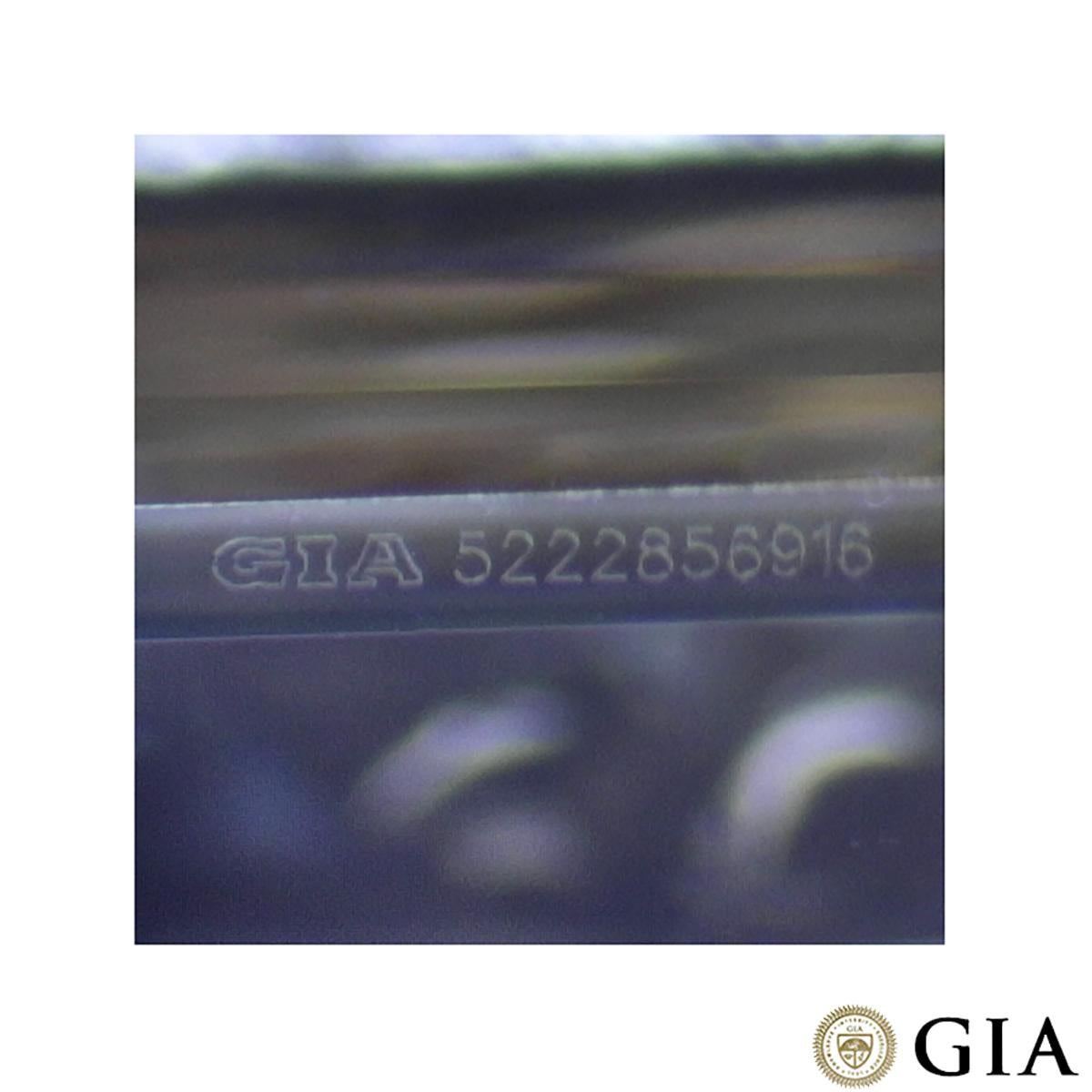 GIA-zertifizierter Gelbgold-Diamantring mit Smaragdschliff 0,95 Karat F/VVS1 Damen im Angebot