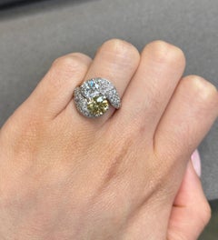 GIA Certified "You and Me" Diamond Ring