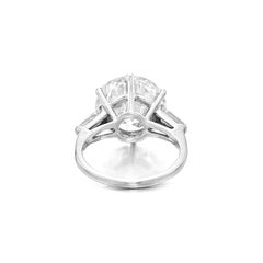 GIA Certified4.08-Carat D VS1 Old European Brilliant Diamond Ring