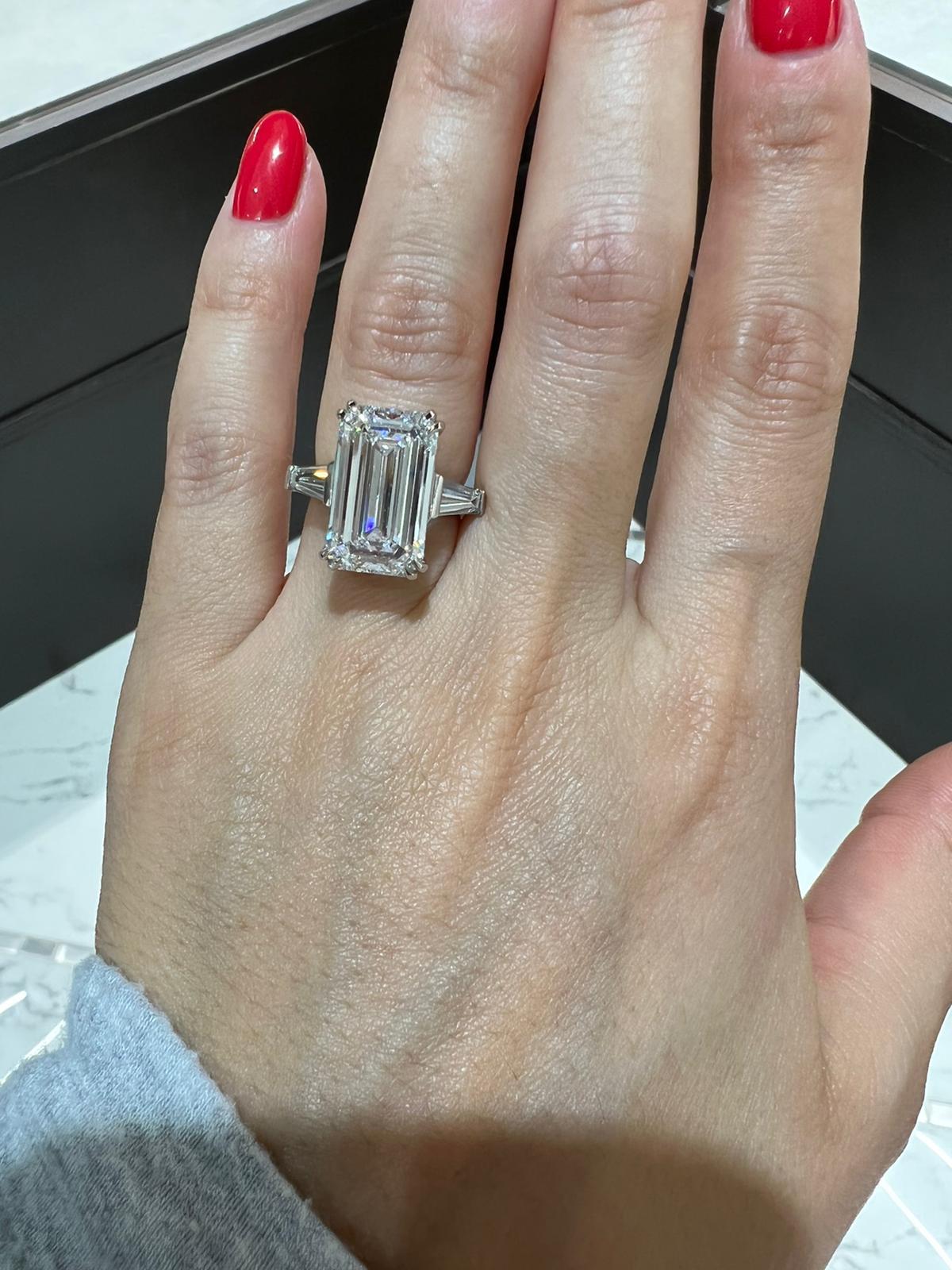 3 1/2 KT F/SI1 Elegante Diamante Fidanzamento Set Anello - Foto 11