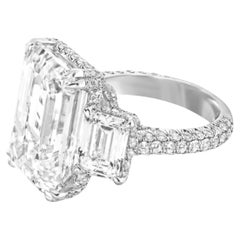 GIA Cetified 8 Ct. Emerald Cut Diamond Ring