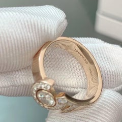 GIA CHANEL Eternal N°5 Ring Diamond 0.25ct VVS2 F color Rose Gold Size 50
