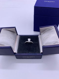 GIA Chaumet Joséphine Aigrette 1.06ct Diamond Ring Platinum Size 51