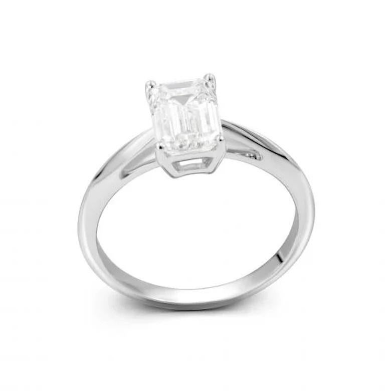 Taglio cuscino antico GIA Anello classico in oro 18 carati con diamante da 1,5 carati per lei in vendita