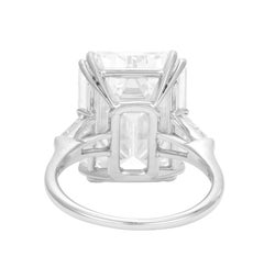 GIA Ct. 10 ct Total Weight Emerald Cut Diamond ring