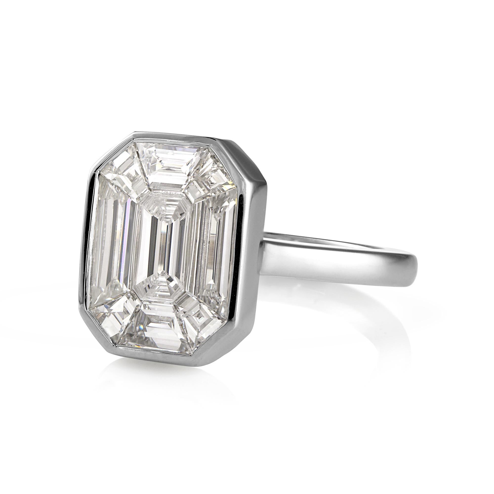 Face Up 10ct GIA Smaragd Illusion Cut Diamant Verlobung Jahrestag Platin Ring

Haben Sie jemals von einem 10-karätigen Diamanten geträumt? Nicht irgendein 10ct Diamant, sondern ein Diamant der Farbe D!!! Die Frage kann nun beantwortet werden. Dieser