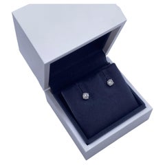 GIA De Beers 0,22ct Diamant Platin Ohrstecker