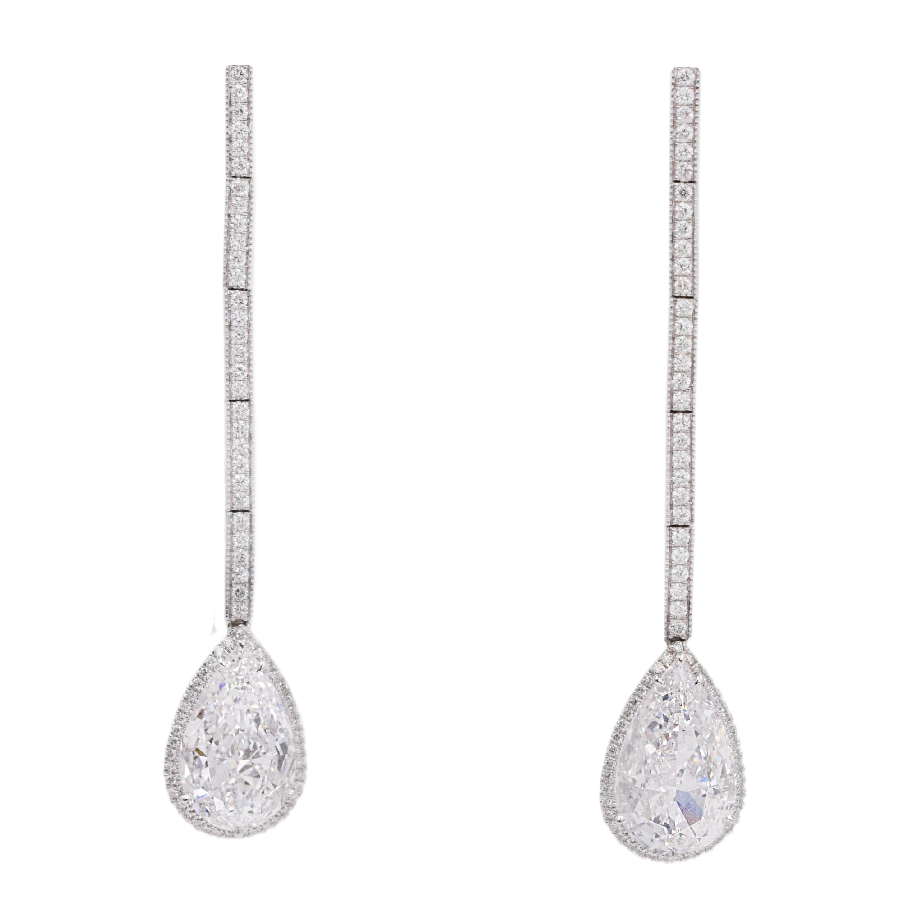 NALLY GIA Diamond Drop Earrings For Sale