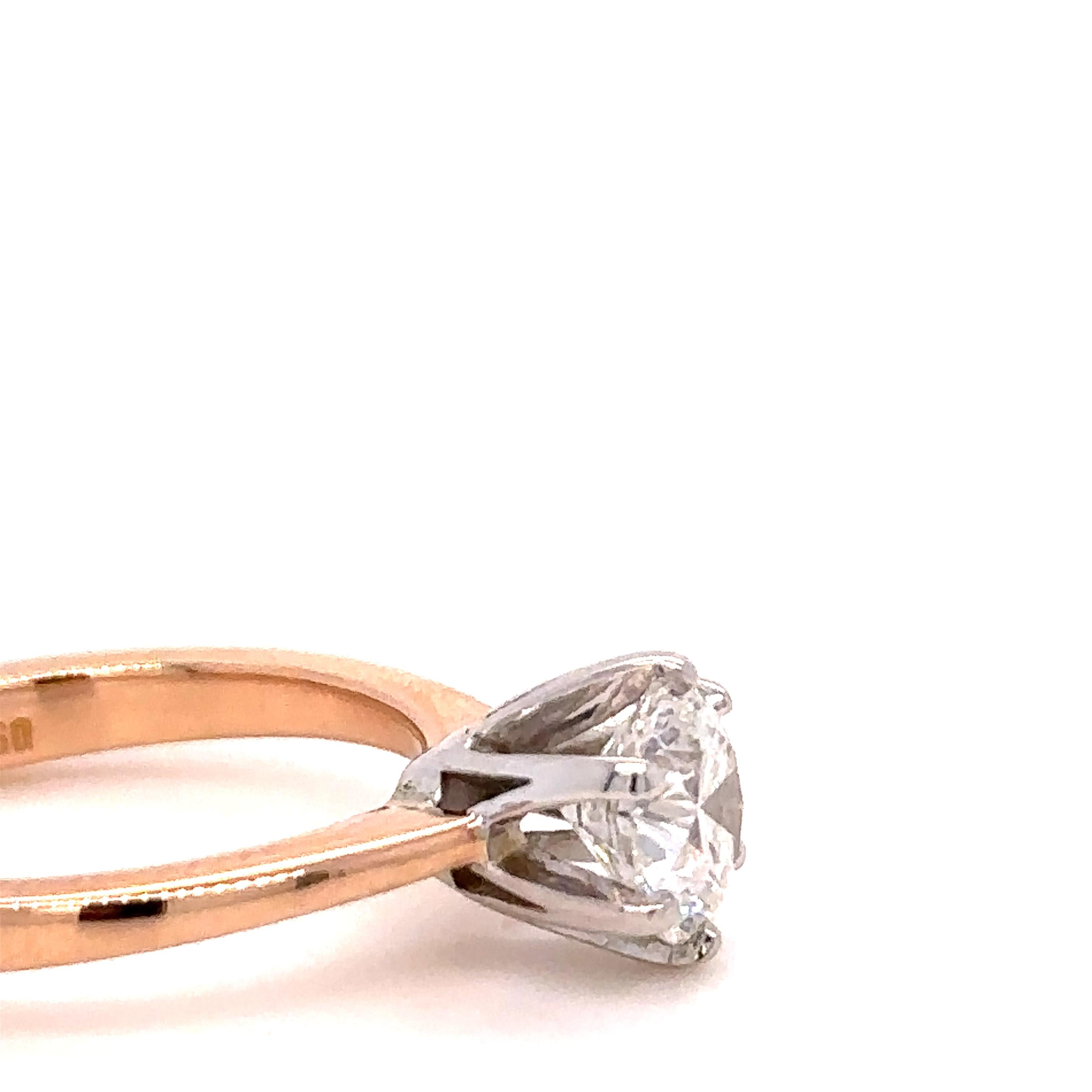 Women's GIA Diamond Engagement Ring 1.10Carat