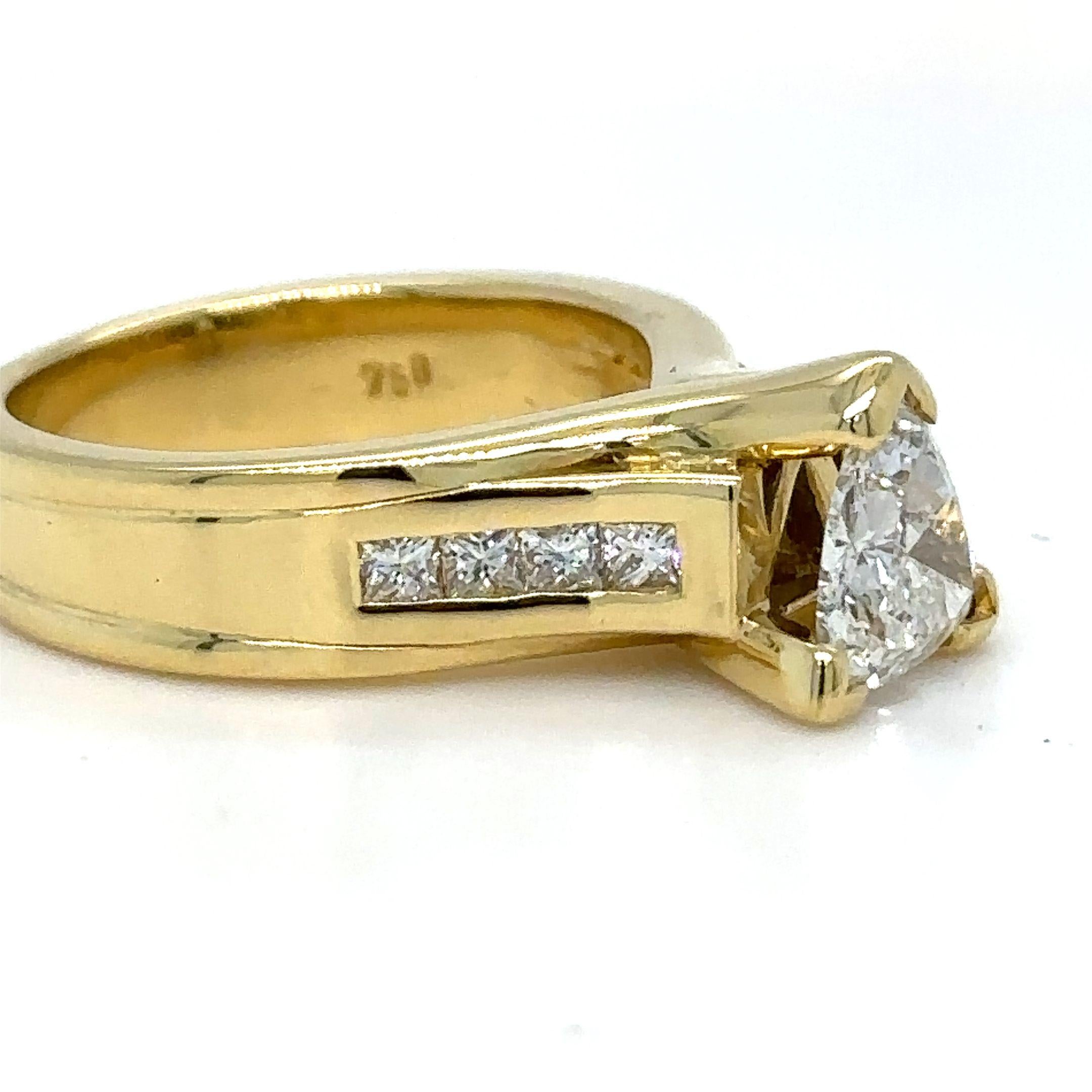 GIA Diamond Engagement Ring 1.35ct In Excellent Condition For Sale In SYDNEY, NSW