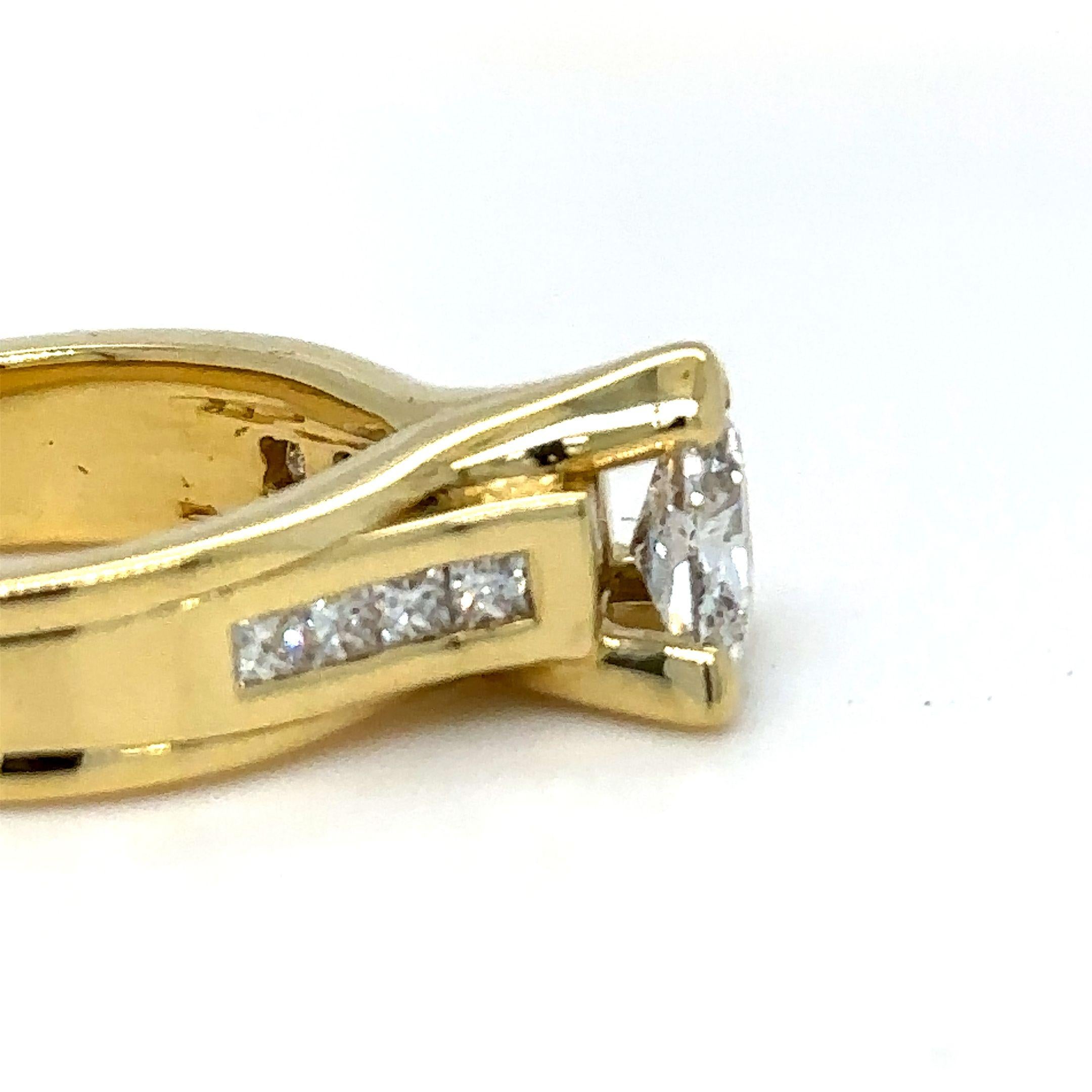 GIA-Diamant-Verlobungsring 1.35 Karat Damen im Angebot