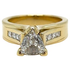 Bague de fiançailles avec diamant GIA de 1.35 carat