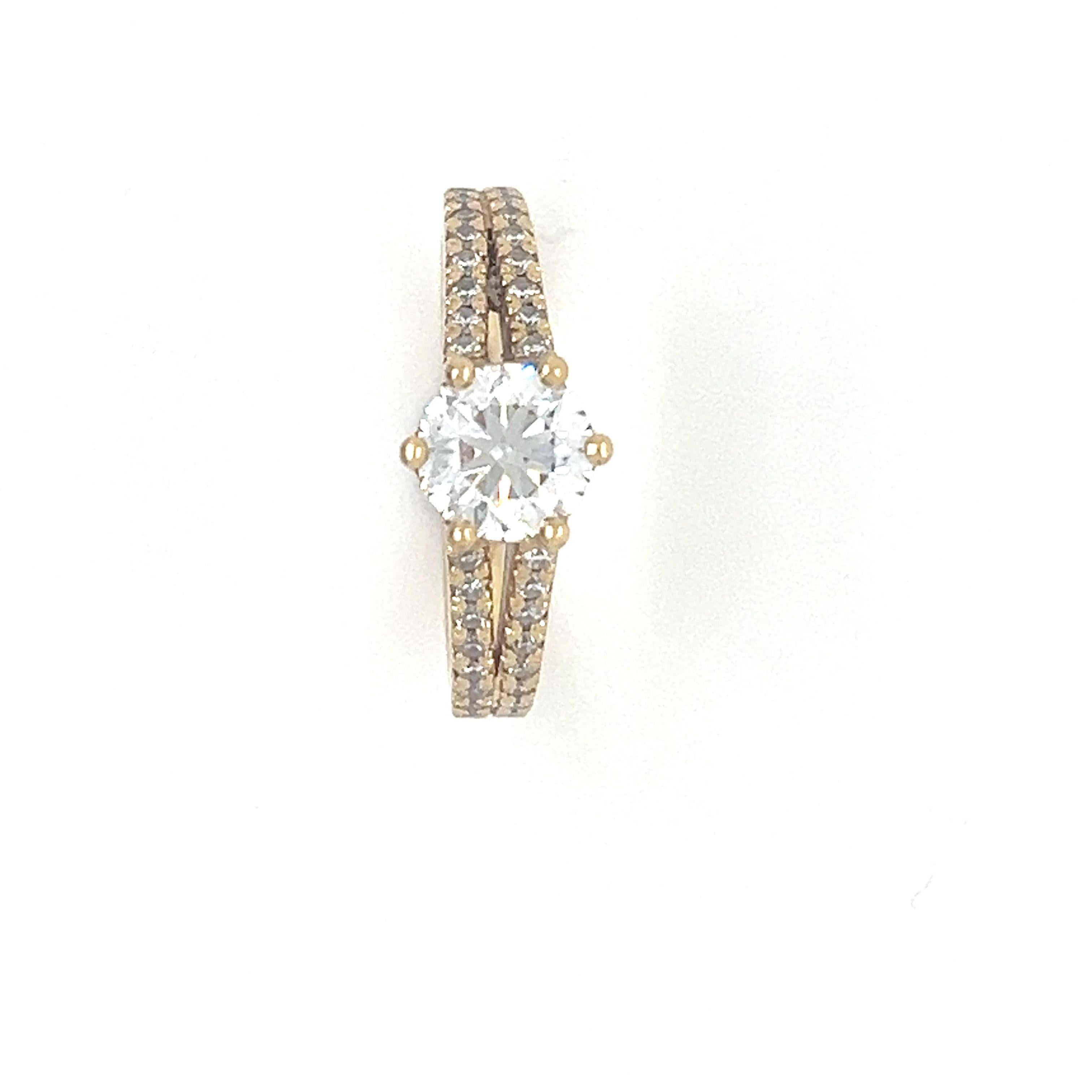 GIA Diamond Engagement Ring 1.40ct For Sale 5