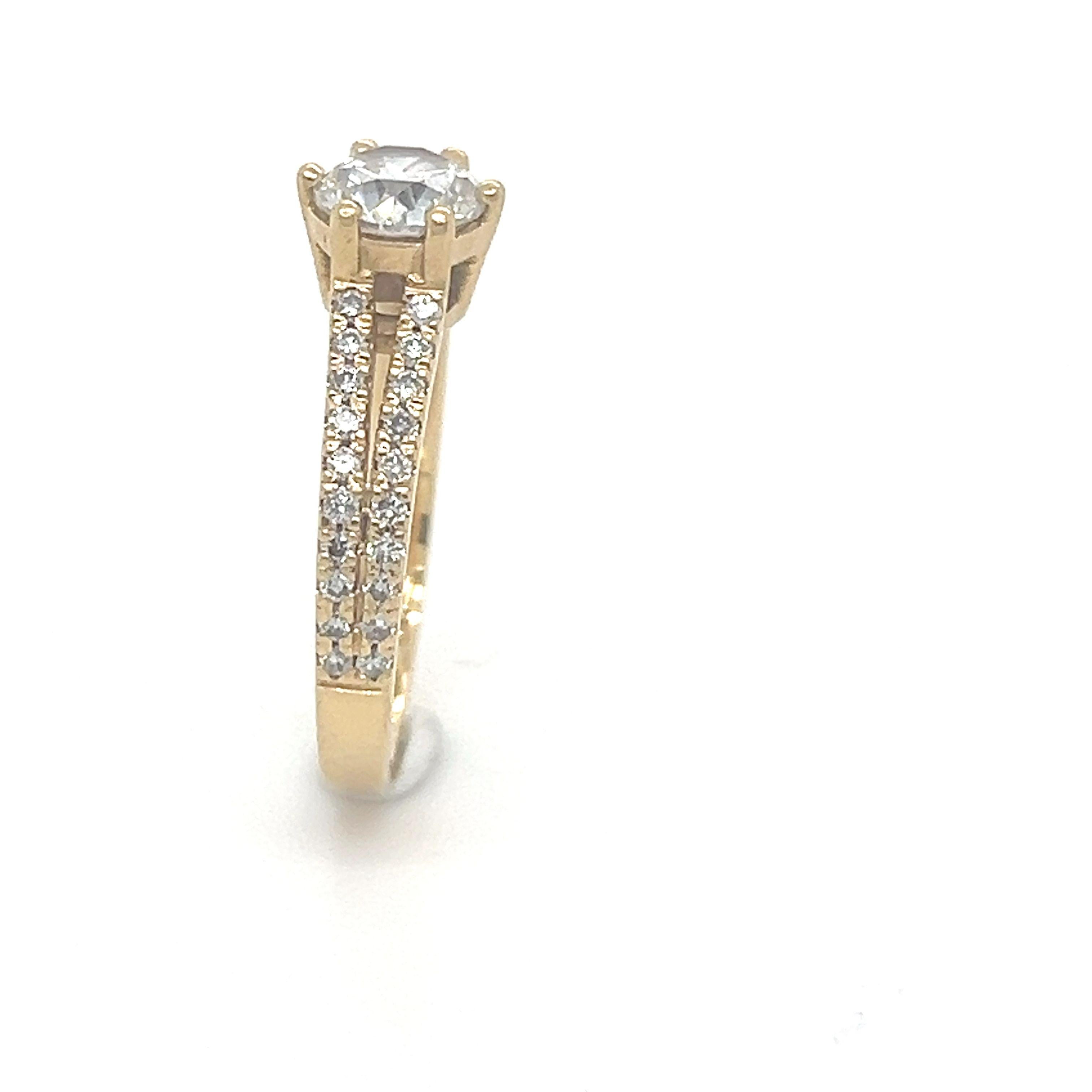 GIA Diamond Engagement Ring 1.40ct For Sale 4