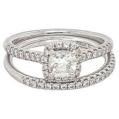 GIA Diamond Engagement & Wedding Ring Set in Platinum