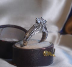 GIA Diamond Platinum Ring Vintage Solitaire Engagement Fine Box VS Huge 2.48 Cts