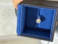 GIA Diamond Solitaire ring 2.61 carats round cut in platinum set