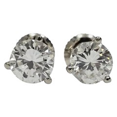 GIA Diamant-Ohrstecker 2,00ctw Rund I/VS2 & G/VVS2 in 14K Weißgold