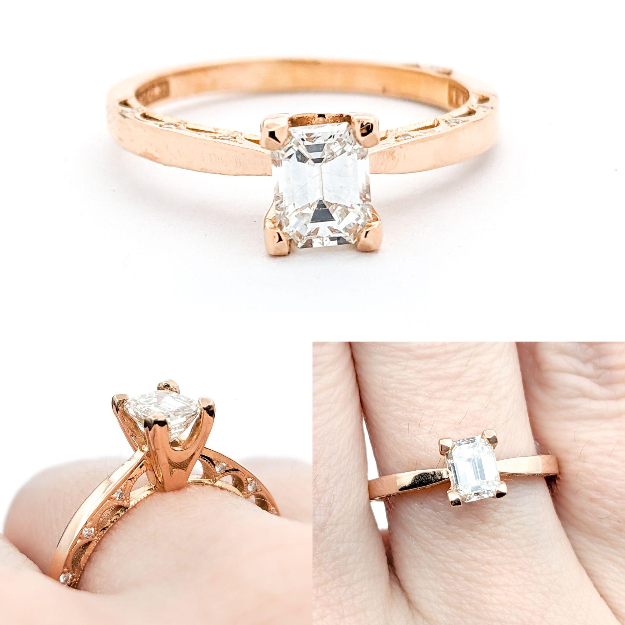 GIA Diamond Tacori Ring In Rose Gold


Discover the elegance of this Tacori ring, meticulously crafted in 18kt Rose Gold. Showcasing Tacori's signature style, this piece is adorned with .05ctw diamonds that radiate a brilliant, colorless white hue,
