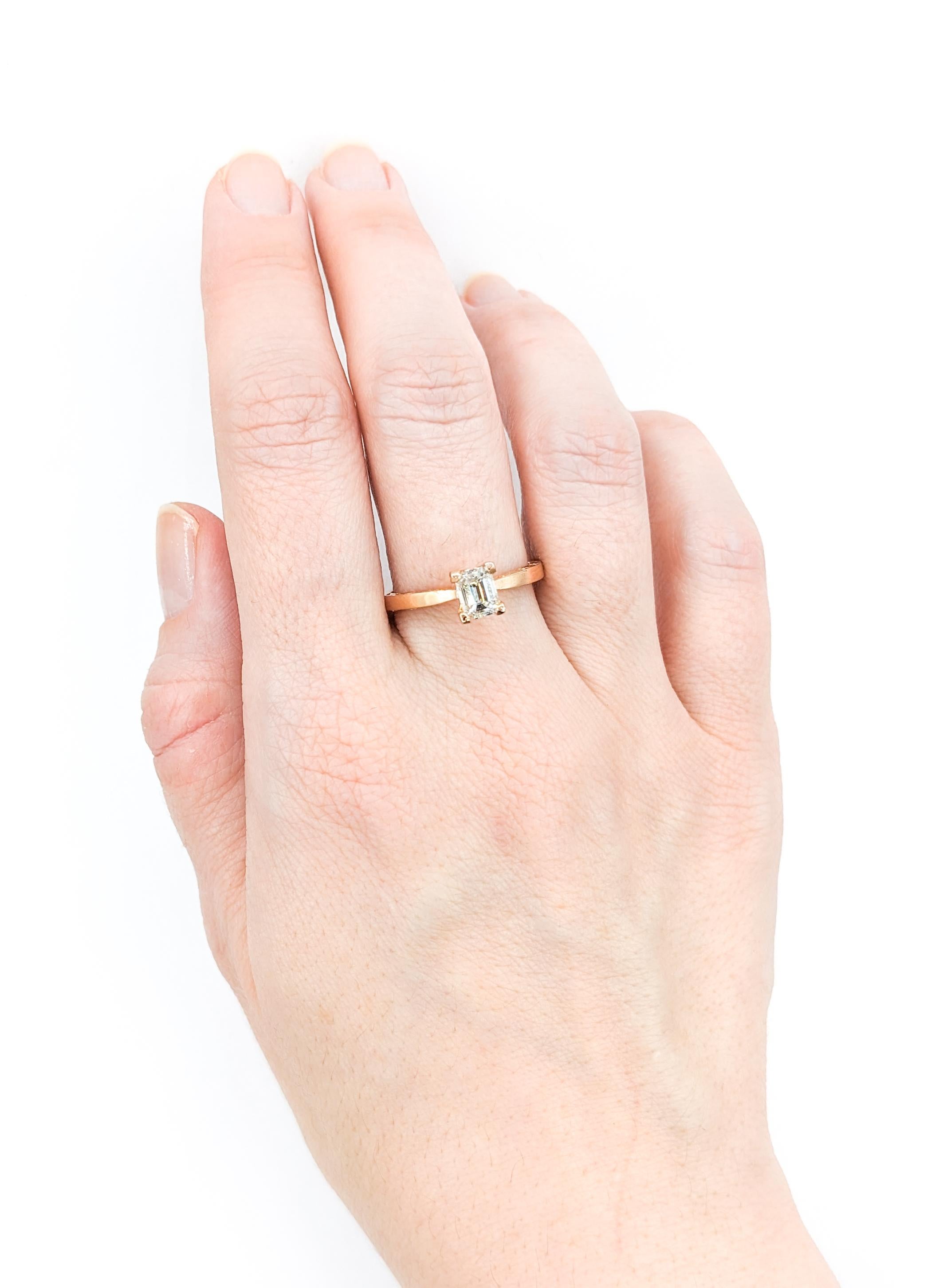 Contemporary GIA Diamond Tacori Ring In Rose Gold For Sale