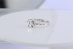 GIA Emerald Cut Three-Stone 1.28 Carat D VS2