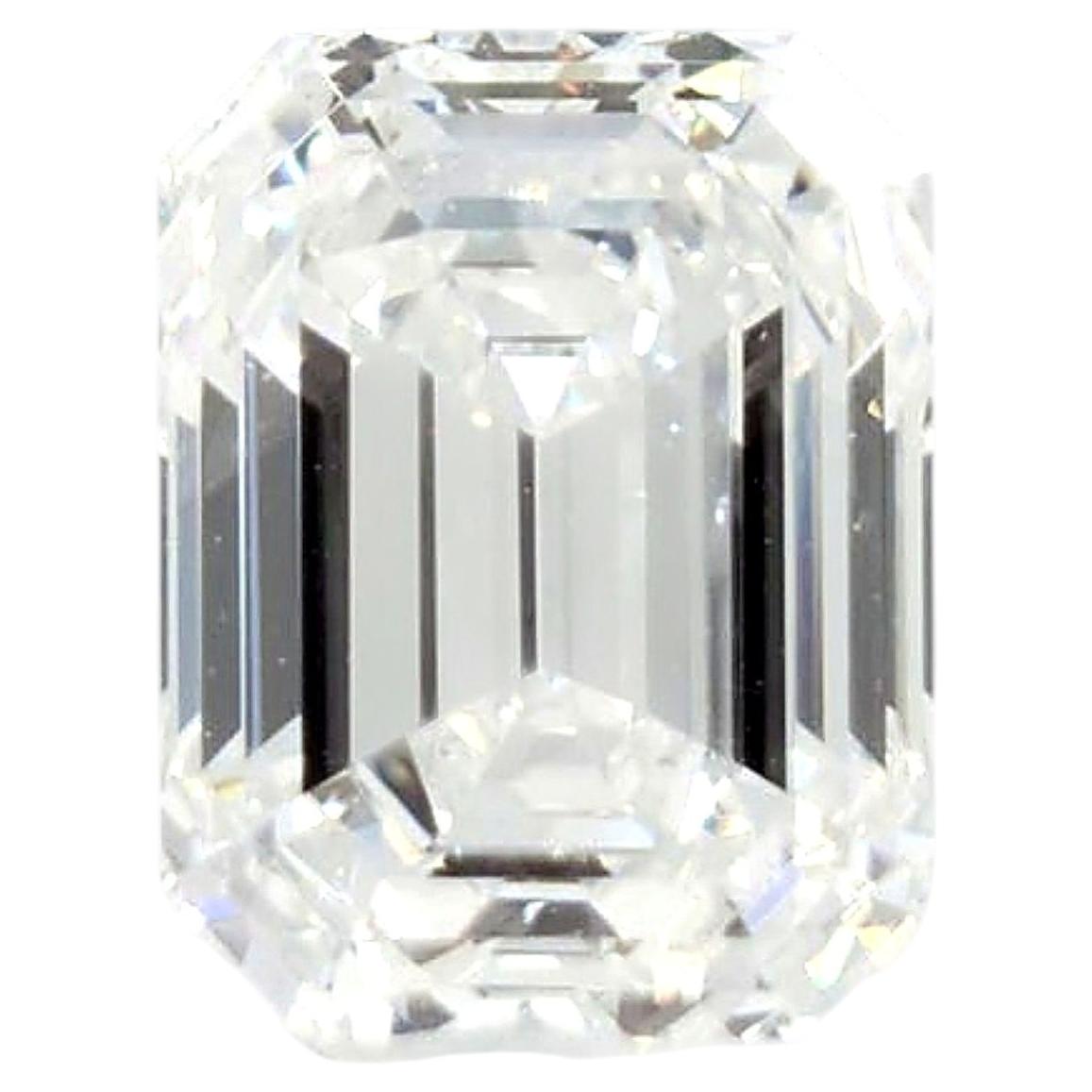 GIA Emeraude Diamant Naturel 1.60ct F/VS1 Loose GIA XX $2000 Credit, Inscription