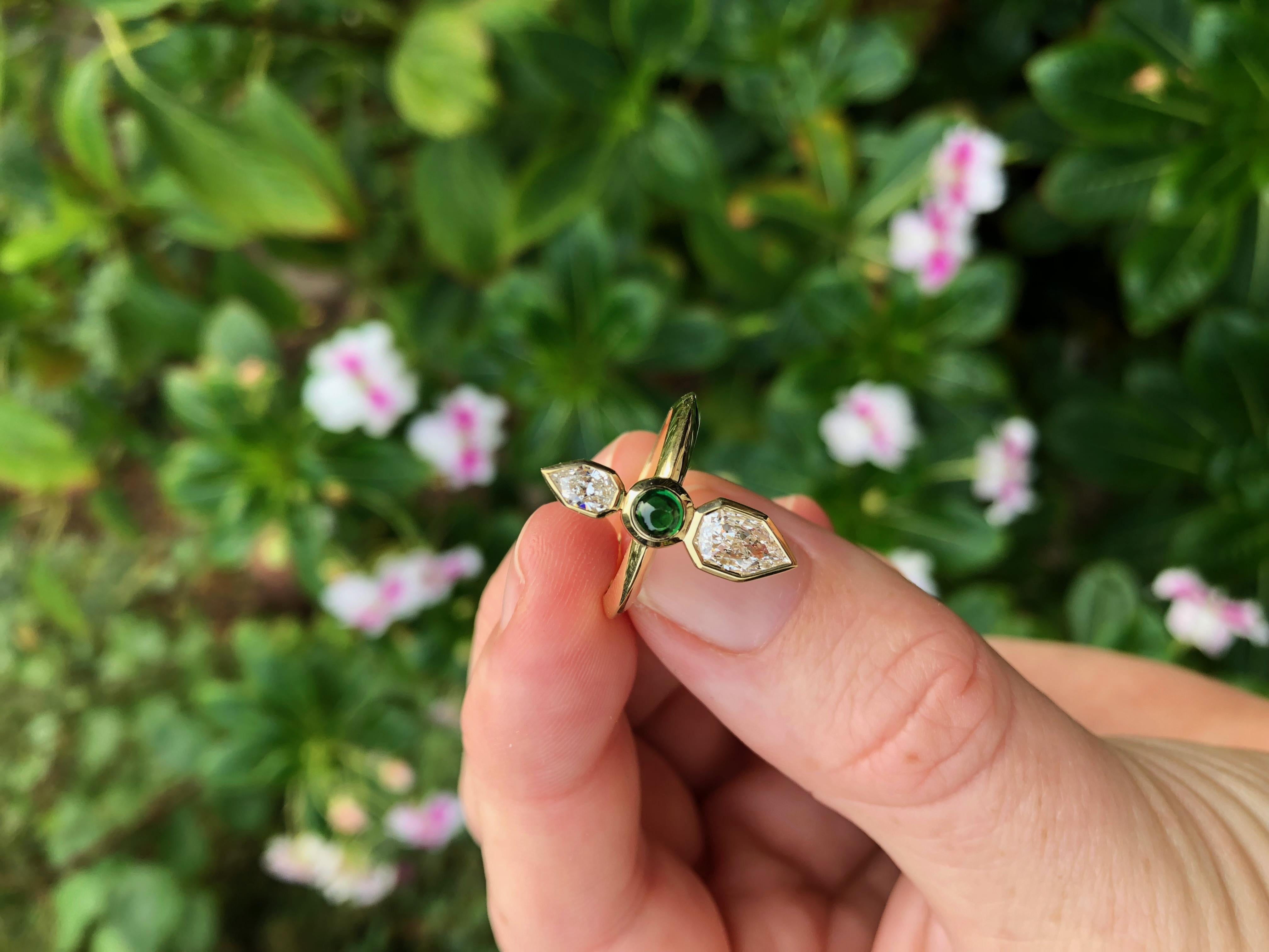 empress cut diamond ring