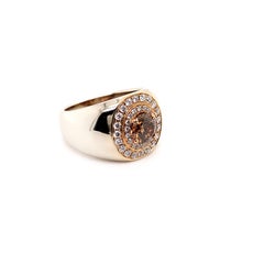 GIA Fancy Deep Yellow-Brown Diamond Ring
