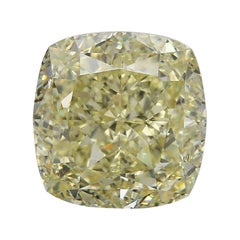 GIA Diamante giallo chiaro di fantasia da 10,52 carati a cuscino