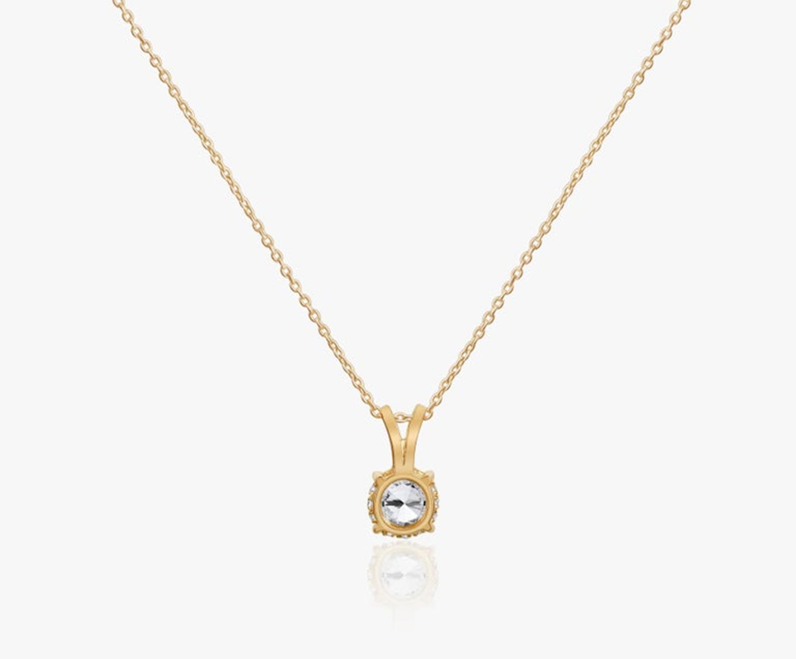 GIA Report Certified 1.5 Carat D Colorless IF Round Cut Diamond Pendant Necklace Neuf - En vente à Jaipur, RJ