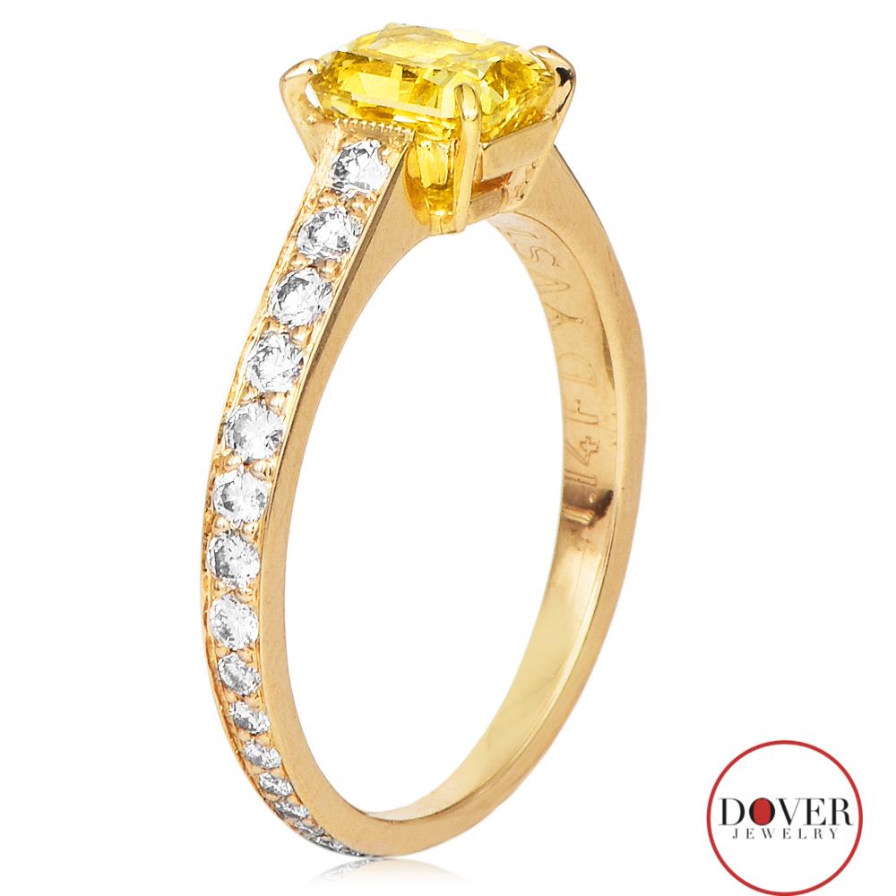 graff yellow diamond engagement ring