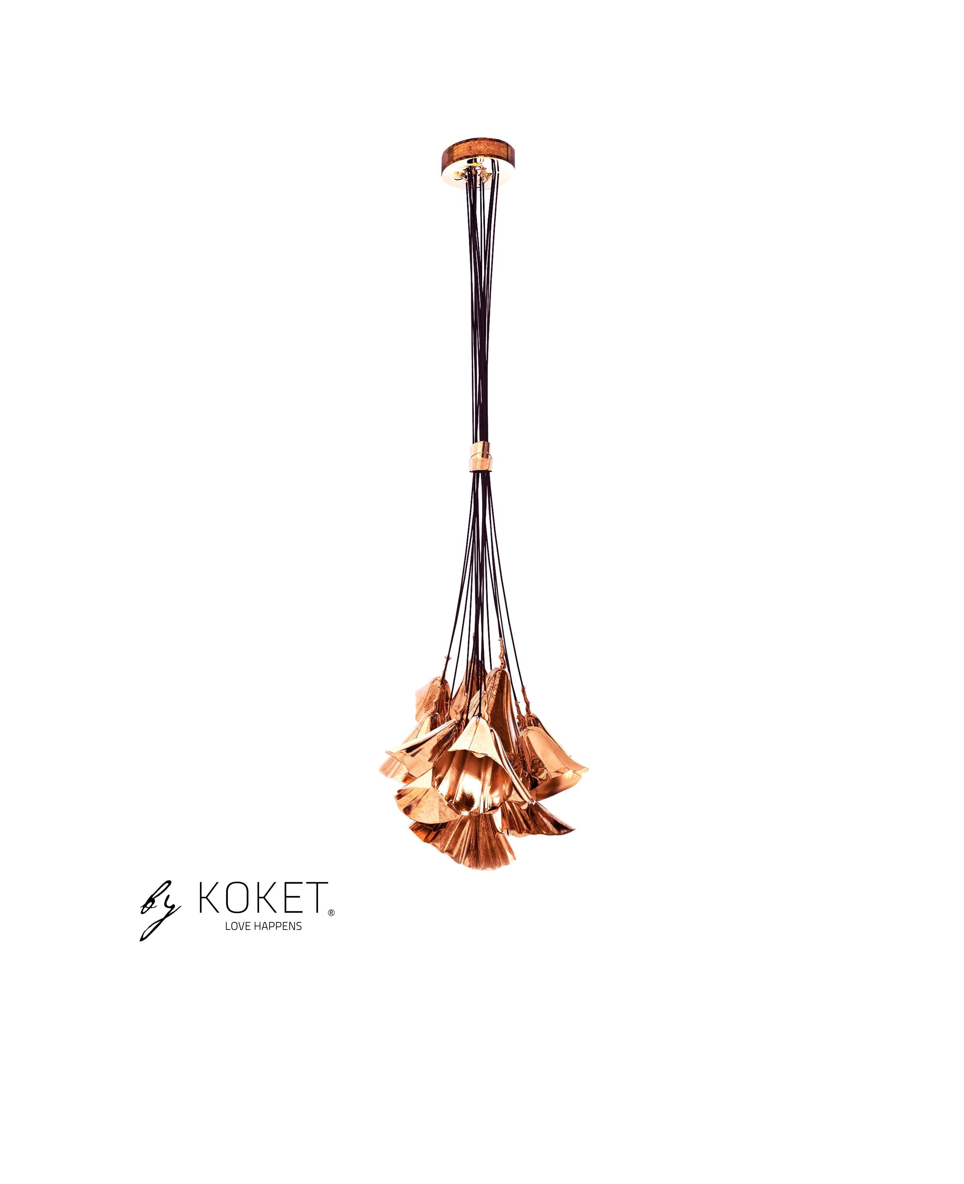 Gia II Kronleuchter (Art déco) im Angebot