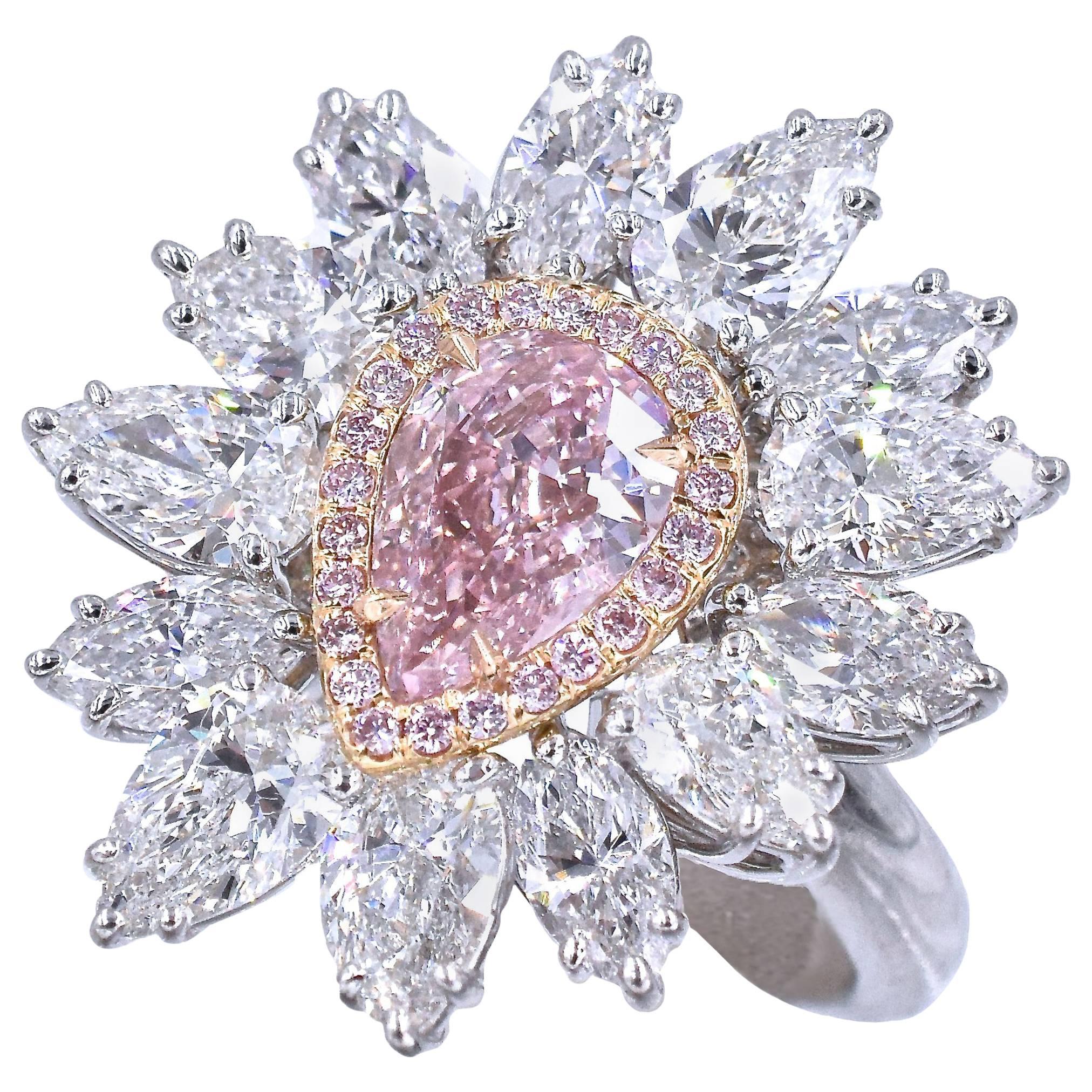 NALLY GIA Intense Pink Diamond Ring