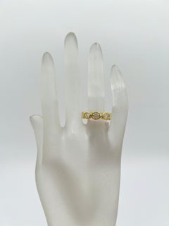 GIA Multi Shape Diamond Bezel Band Ring in 18K Yellow Gold