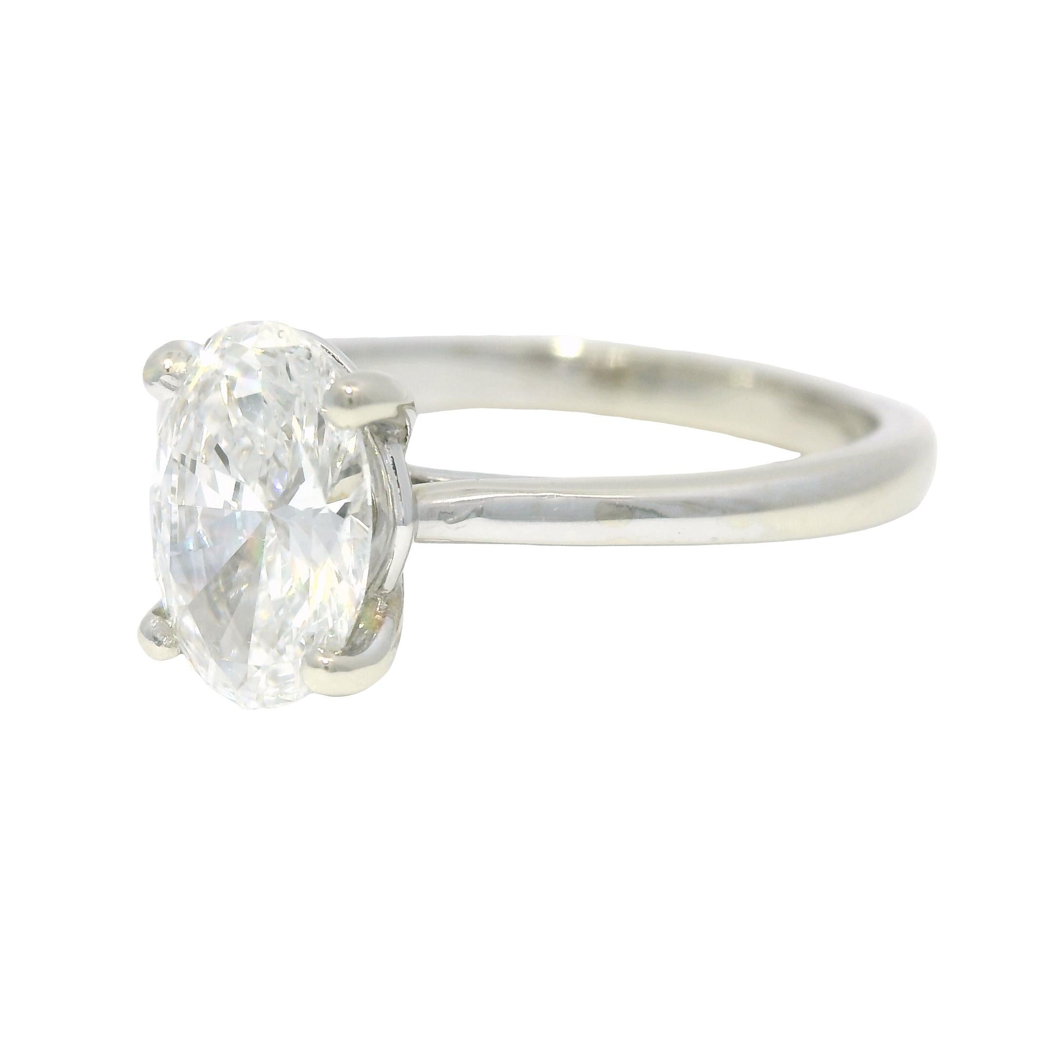 GIA Natürlicher 1,01 Karat Diamant im Ovalschliff 14 Karat Verlobungsring Vorrätig im Angebot 3