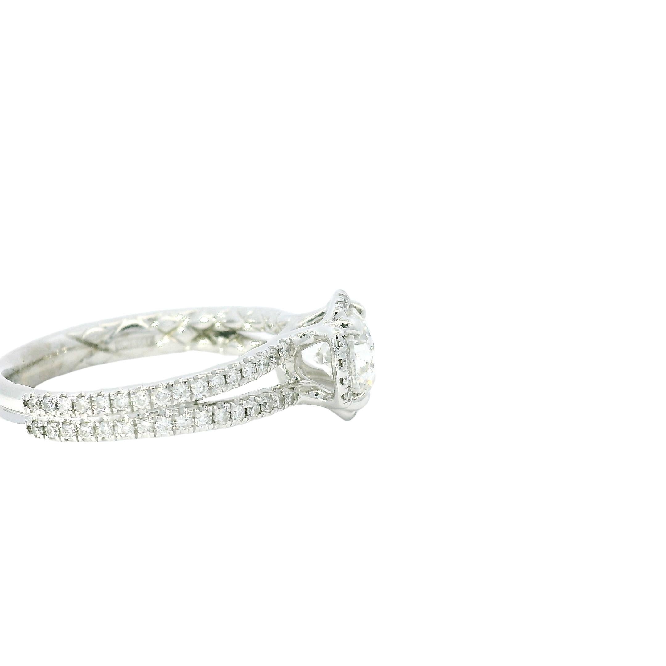 Moderne GIA Graded Natural 1.01 Carat Round Brilliante Diamond (Diamond Only) En stock en vente