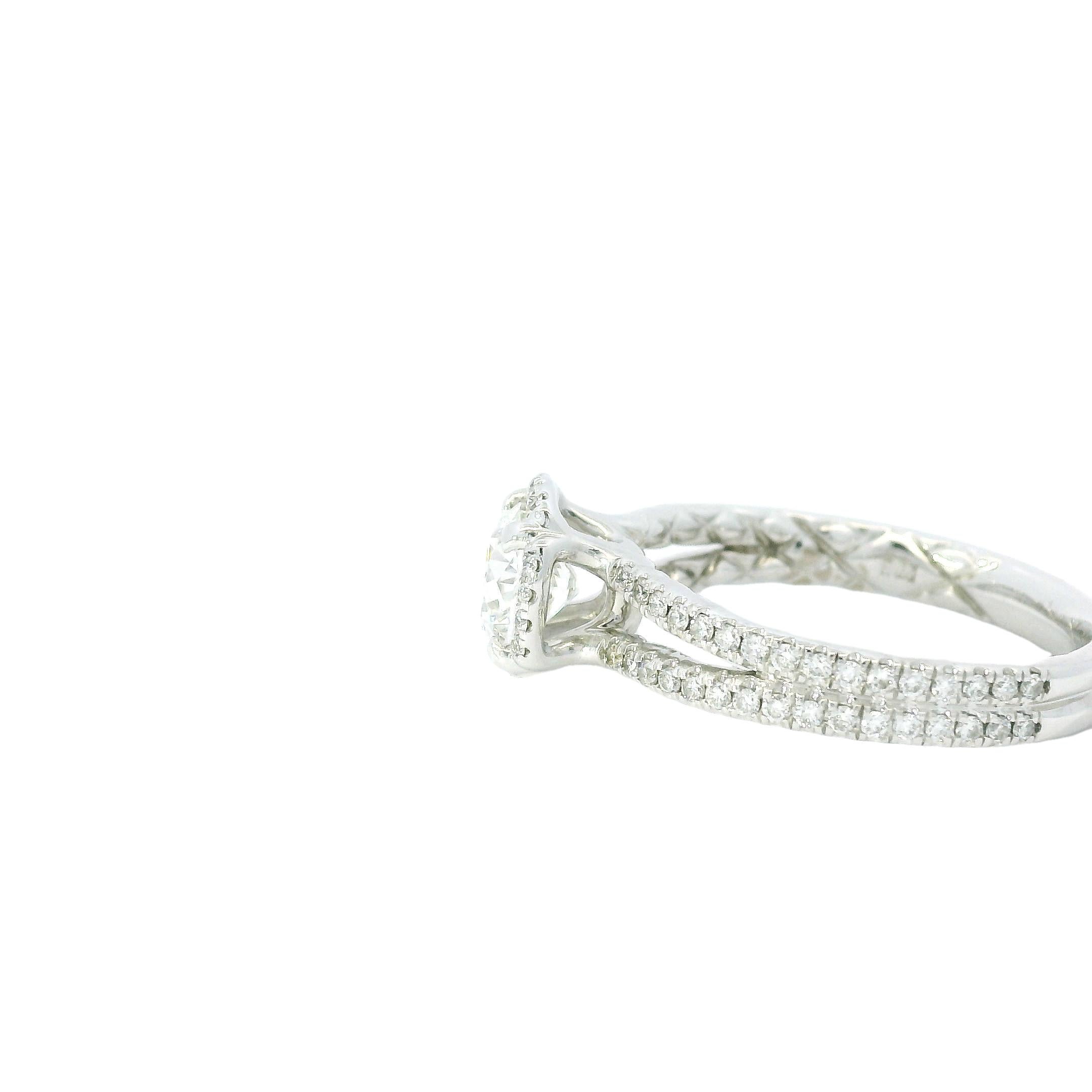 Taille ronde GIA Graded Natural 1.01 Carat Round Brilliante Diamond (Diamond Only) En stock en vente