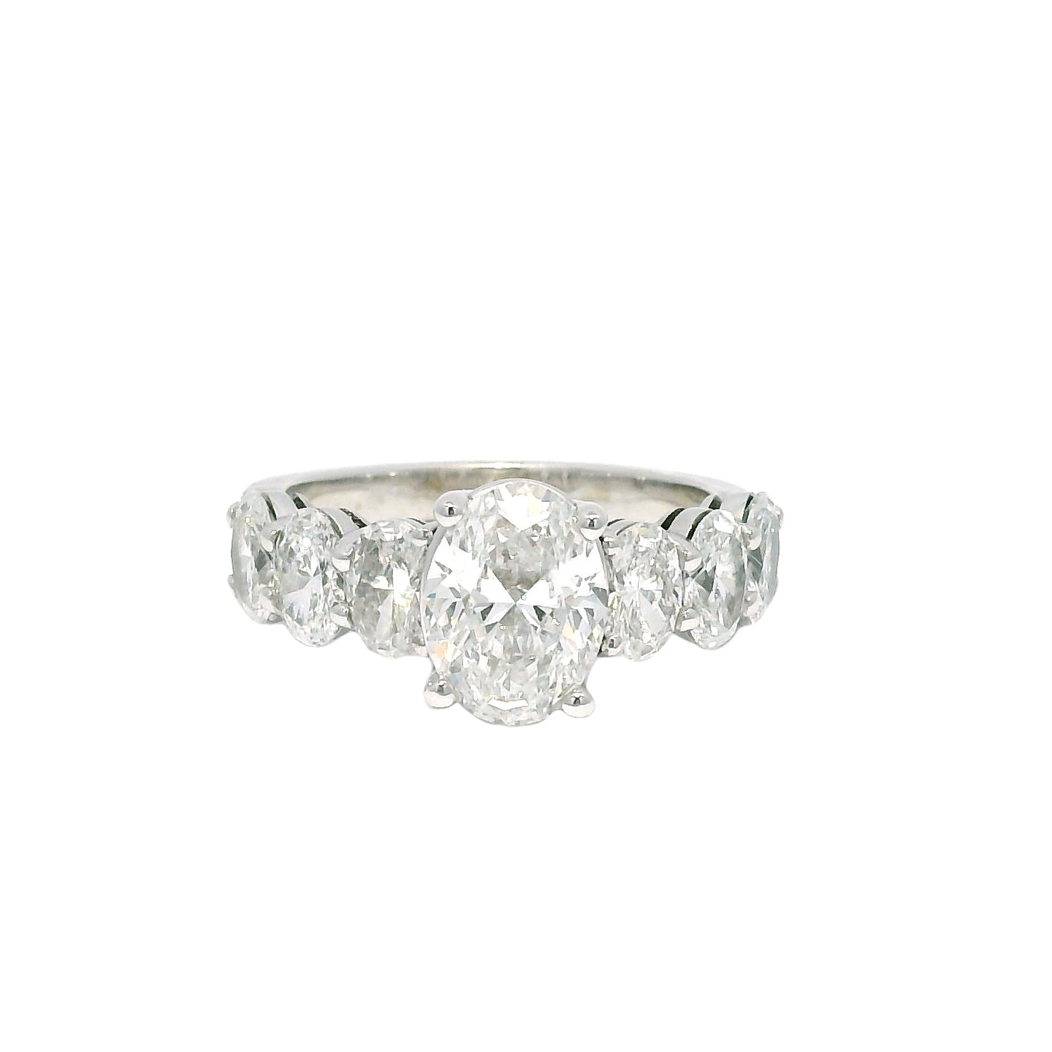 GIA 18k White Gold Natural 1.52 Carat Oval Cut Diamond, 7 Stone Engagement Ring

This GIA 18k White Gold Natural 1.52 Carat Oval Cut Diamond Ring is a special piece of jewelry, showcasing 7, natural, oval cut diamonds.

Style: Oval Cut Diamond, 7