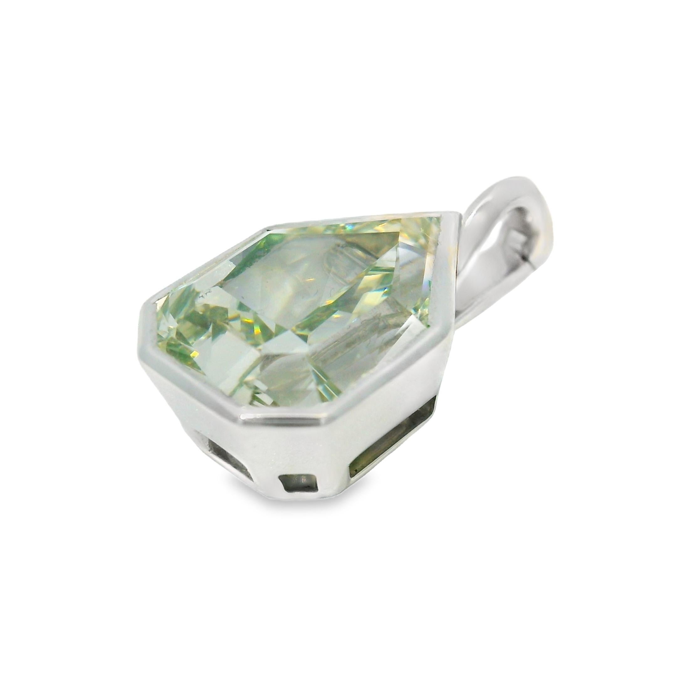 GIA 18k White Gold Natural 6.35 Carat Modified Pear Shape Diamond Bezel Set Pendant

We have the perfect diamond necklace to pair with this pendant! 

***Please note, the pictured diamond necklace is sold separately***

Product: GIA Natural 6.35