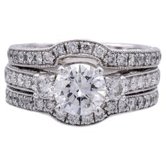 GIA Neil Lane/ HDS Runder 14K Weißgold Diamantring 2,01 cts TW