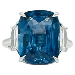 Bague en or 18 carats GIA No Heat 10 Carat Blue Sapphire Cushion
Cadillac Diamond Ring