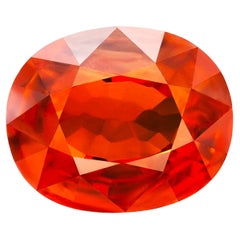 GIA No Heat Natural Transparent Orange Spessartite Garnet Weighing 27.88 Carats 