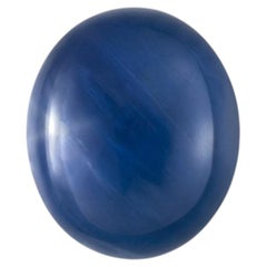 GIA No Heat Natural Cabochon Burma Sapphire Weighing 8.06 Carat Loose Stone