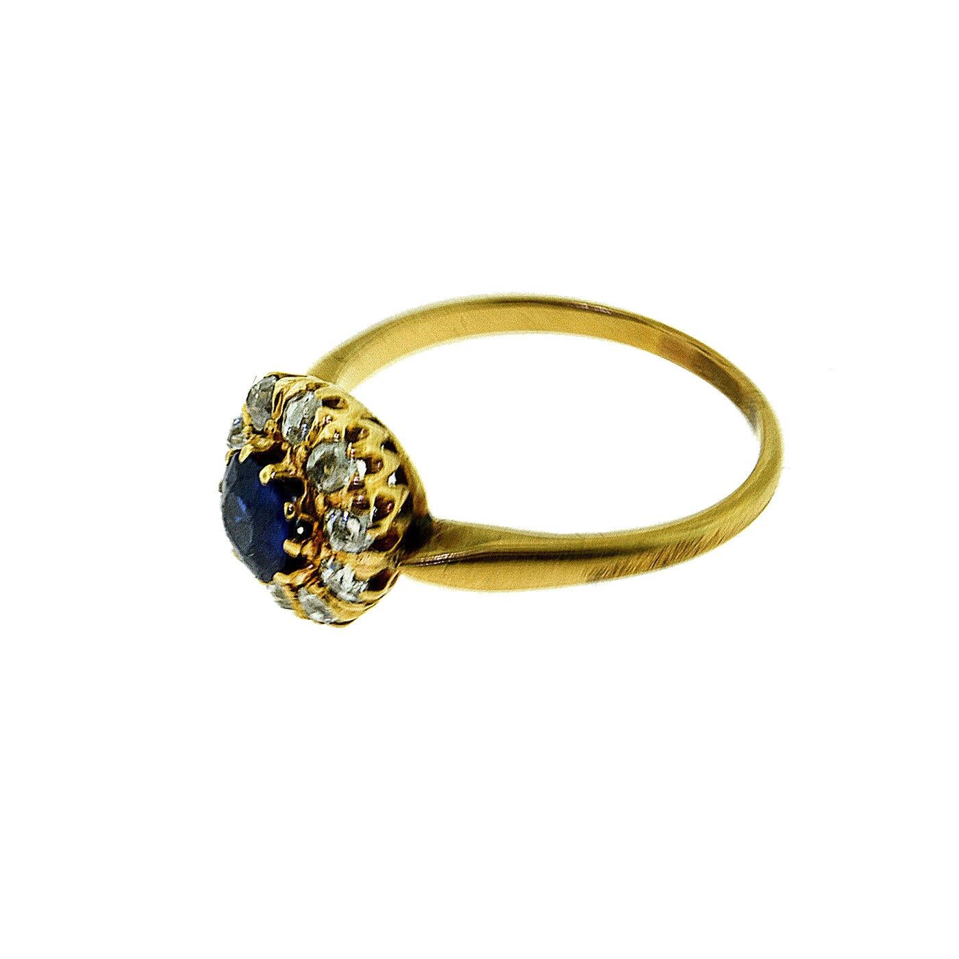 Brilliance Jewels, Miami
Questions? Call Us Anytime!
786,482,8100

Ring Size: ​​​​​​​6.5 , sizable on request

Style: Art Deco Ring

Era: 1940s Art Deco

Metal: Yellow Gold

Metal Purity: 18k

Stones:  1 Round Natural No Heat Sapphire, Old European