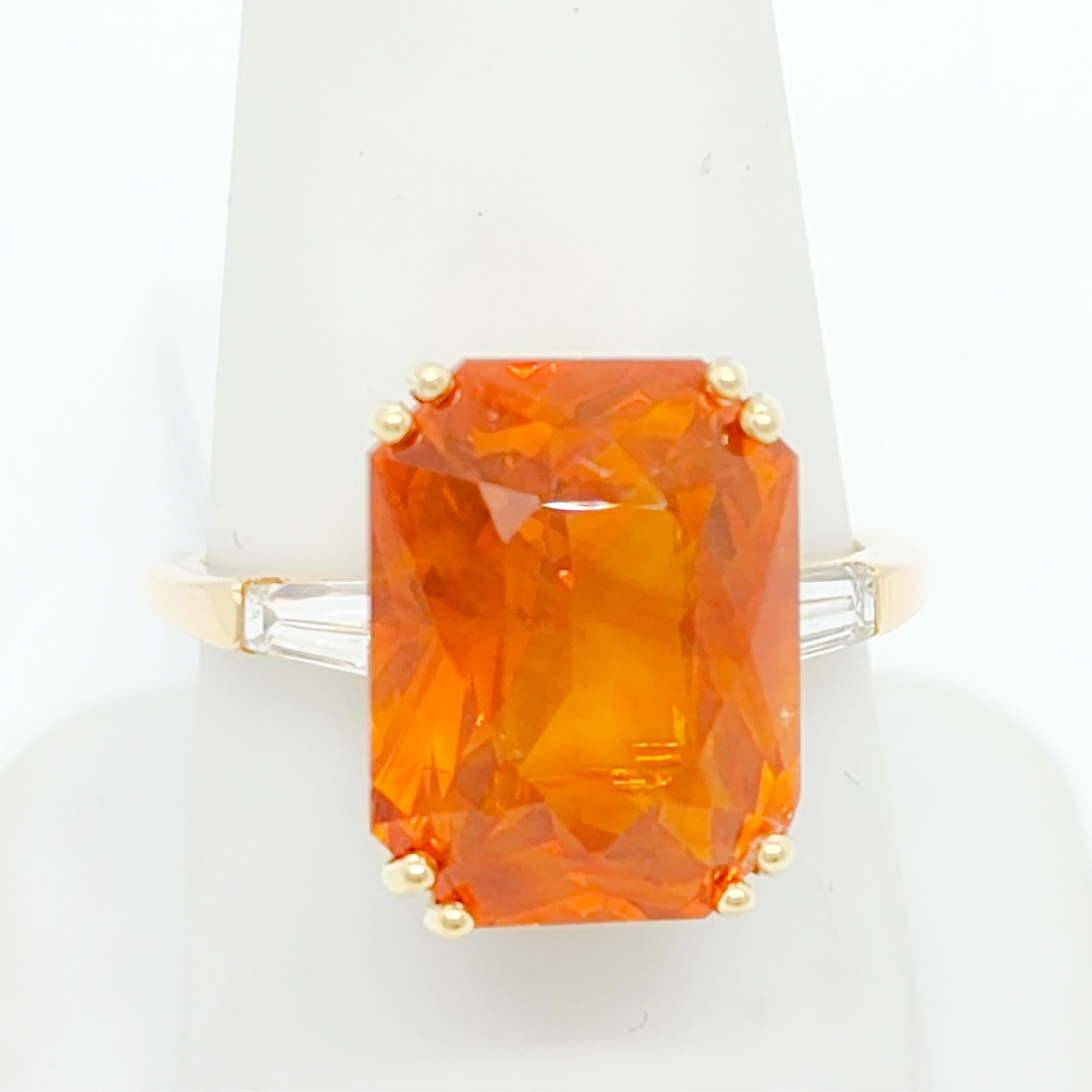 orange stone ring