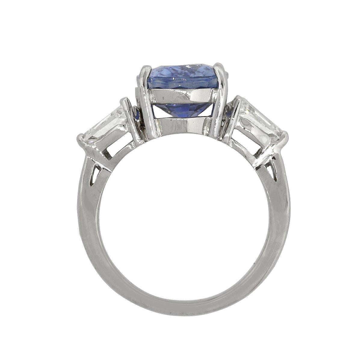 Oval Cut GIA Oval Sapphire Ring with Diamonds