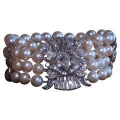 GIA Perle Diamant Vintage Armband Brosche 14K Antike SouthSea HUGE 9,29 Karat!