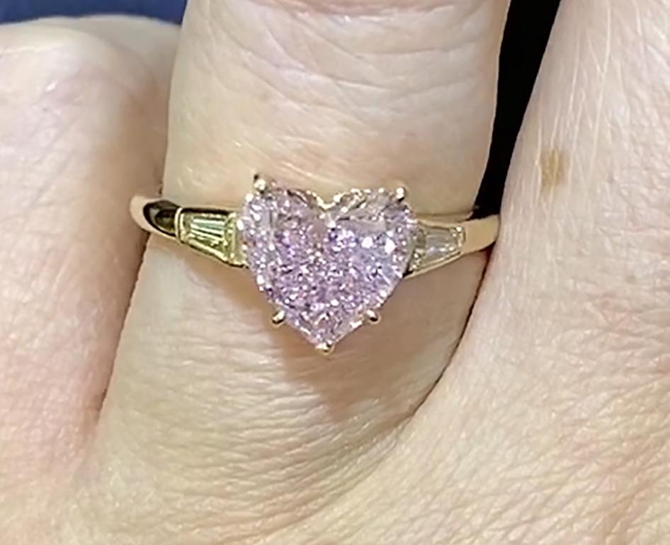 cartier pink diamond ring