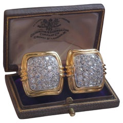 GIA Platinum 18K Diamond VVS Vintage Earrings Gold Natural HUGE Fine 4.86 Carats